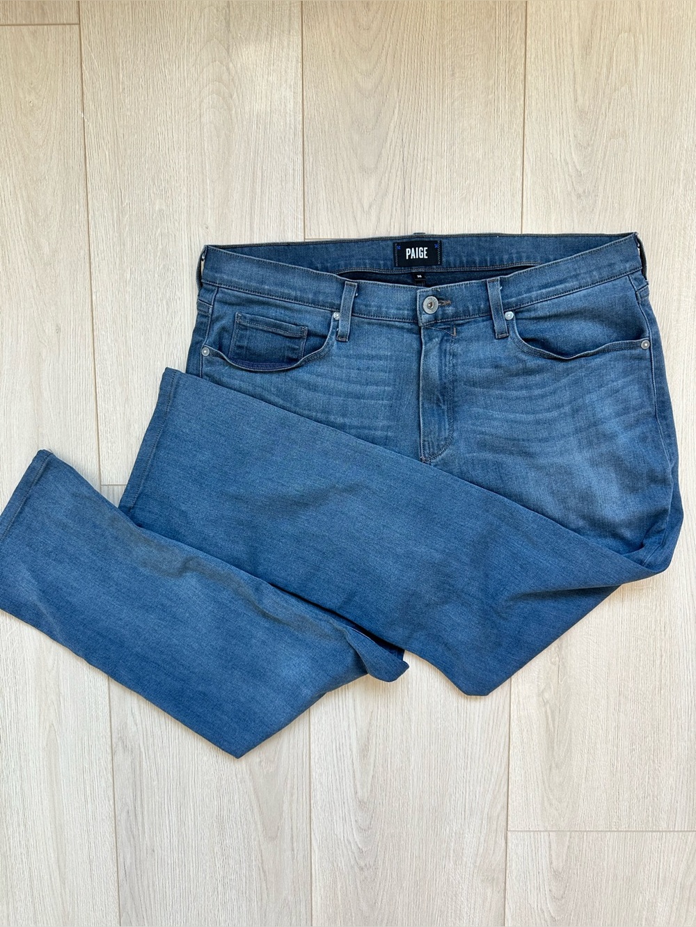 PAIGE Federal Slim Straight Fit Jeans - Blakely Blue